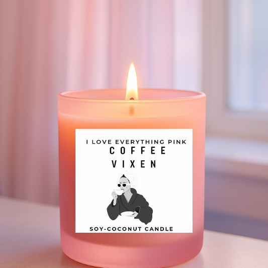 New ProductCoffee Vixen -10oz Luxury Soy-Coconut Candle-

Fragrance: Cappuccino Coffee
