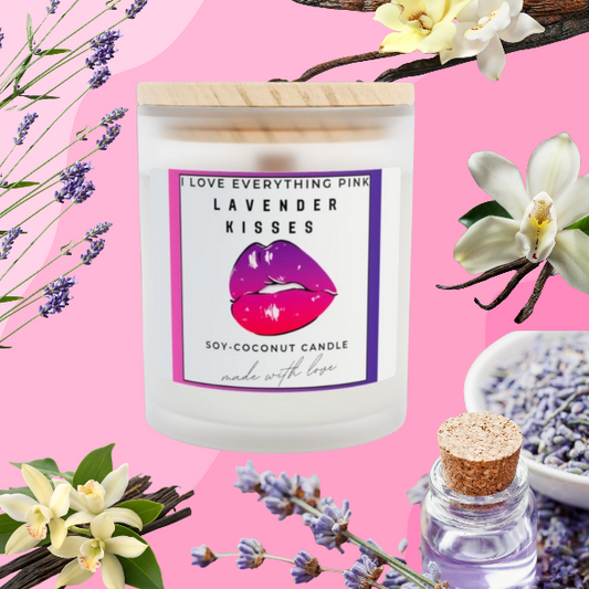 Lavender Kisse candle