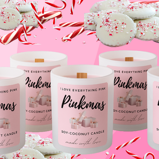 Pinkmas candle
