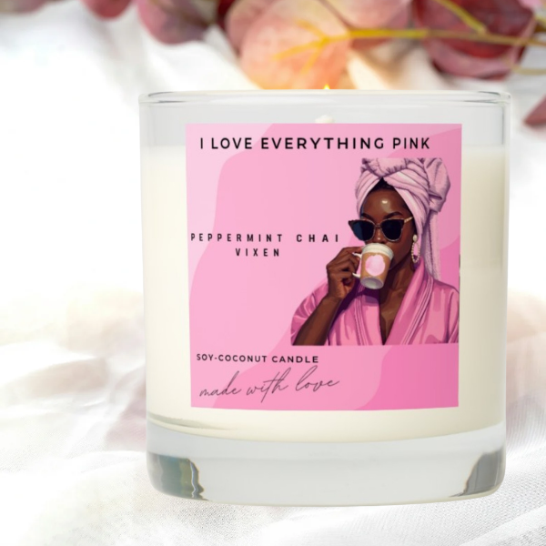 Peppermint chia Vixen candle